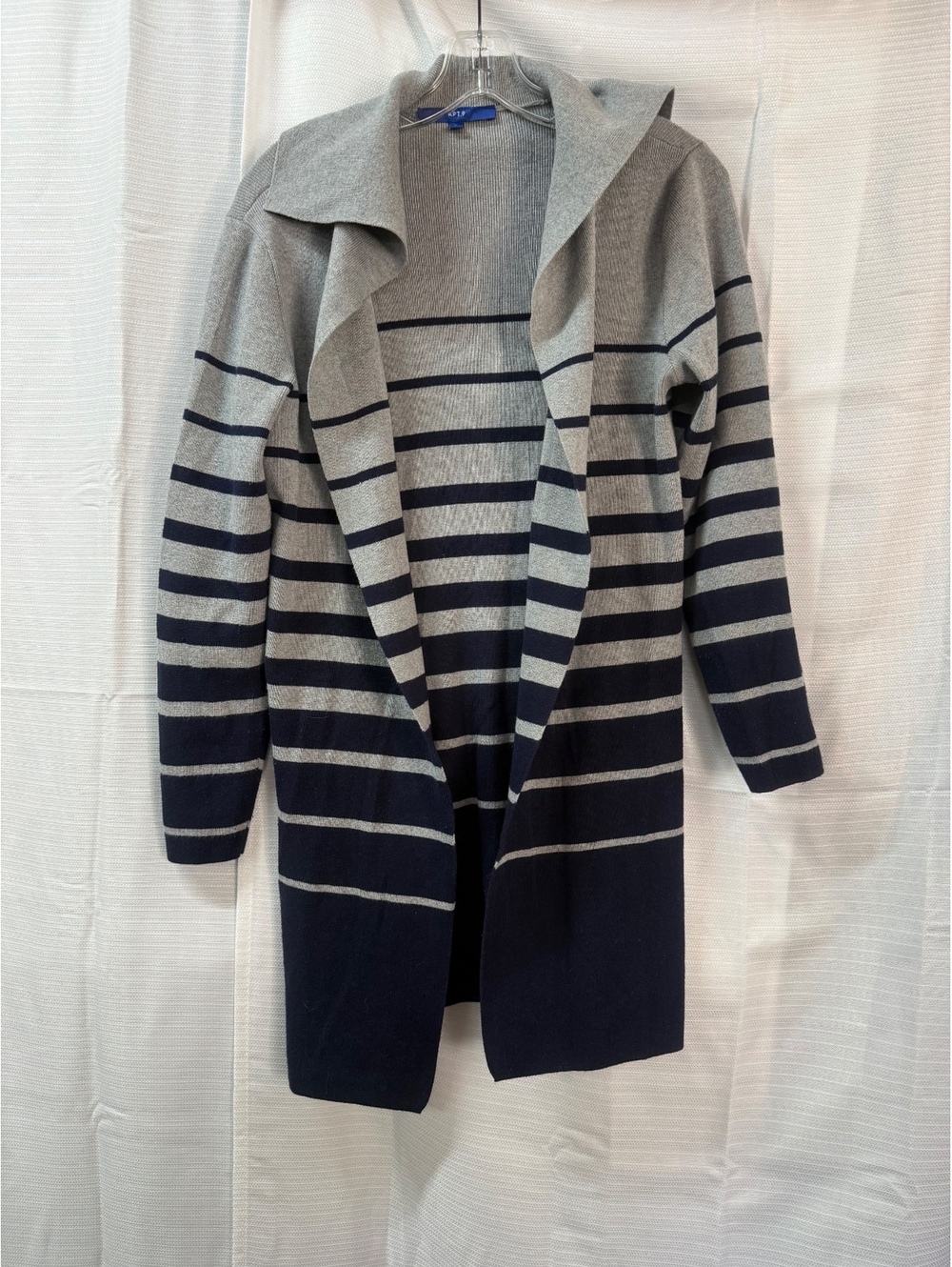 APT.9 Women's Striped Open Front Cardigan Sweater Size Small